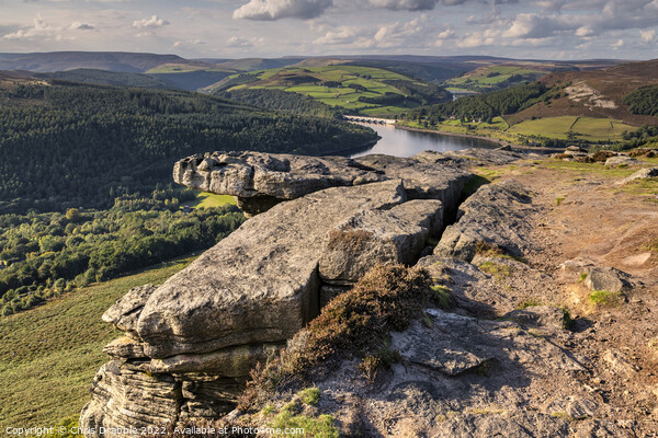 Bamford Edge in Eary Autumn Picture Board by Chris Drabble
