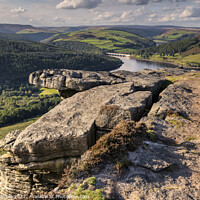 Buy canvas prints of Bamford Edge in Eary Autumn by Chris Drabble