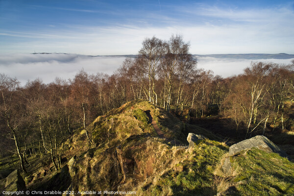 Mist inversion in the Derwent Valley Picture Board by Chris Drabble