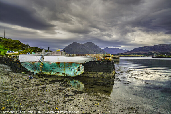 Raasay under heavy clouds Picture Board by Chris Drabble