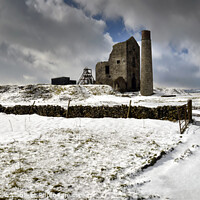 Buy canvas prints of Magpie Mine in Winter by Chris Drabble