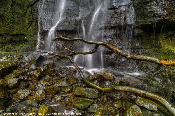 Little Waterfall Swallet Picture Board by Chris Drabble