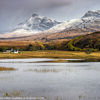 Buy canvas prints of Loch Coultrie in Winter by Chris Drabble