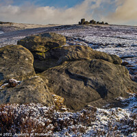 Buy canvas prints of On Derwent Edge in Winter by Chris Drabble