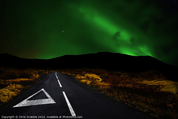 On the road to the Aurora Borealis Picture Board by Chris Drabble
