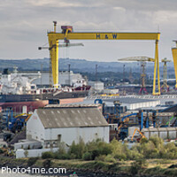 Buy canvas prints of Samson and Goliath in evening light by Chris Drabble