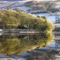 Buy canvas prints of Winter reflections on Ladybower by Chris Drabble