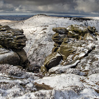 Buy canvas prints of Grindslow from Upper Tor by Chris Drabble