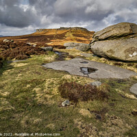 Buy canvas prints of Higger Tor form Carl Wark by Chris Drabble