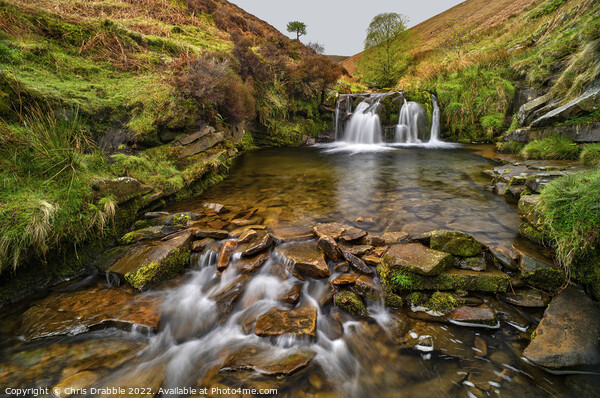 Fairbrook Waterfall Picture Board by Chris Drabble