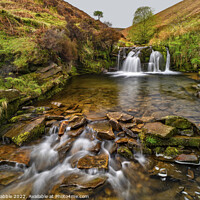 Buy canvas prints of Fairbrook Waterfall by Chris Drabble