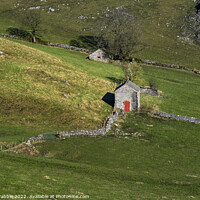 Buy canvas prints of Dowel Dale Barns in early light by Chris Drabble