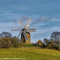 Buy canvas prints of Heage Windmill and the Moon by Chris Drabble