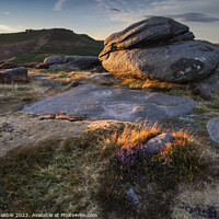 Buy canvas prints of Higger Tor from Carl Wark (1) by Chris Drabble