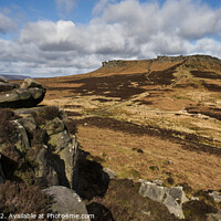 Buy canvas prints of Looking over to Higger Tor from Carl Wark (9) by Chris Drabble