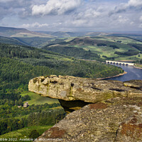 Buy canvas prints of The view from Bamford Edge (2) by Chris Drabble