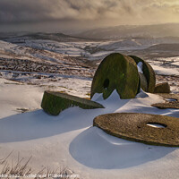 Buy canvas prints of Winter at Stanage Edge (2) by Chris Drabble
