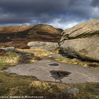 Buy canvas prints of Higger Tor form Carl Wark (1) by Chris Drabble