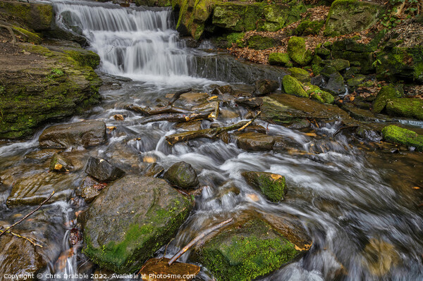 Lumsdale Waterfall (1) Picture Board by Chris Drabble