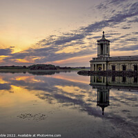 Buy canvas prints of Normanton Church at sunset by Chris Drabble