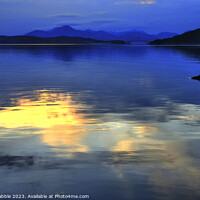 Buy canvas prints of Last light on Loch Alsh by Chris Drabble