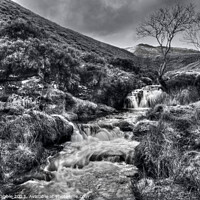 Buy canvas prints of Fair Brook in Monochrome by Chris Drabble