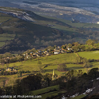 Buy canvas prints of Hathersage in Winter light by Chris Drabble