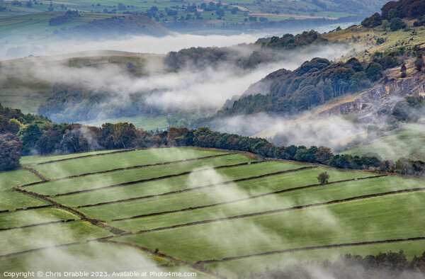 Mist in the Derwent Valley (3) Picture Board by Chris Drabble