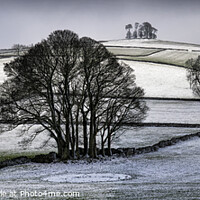Buy canvas prints of Moat Low, winter panoramic by Chris Drabble