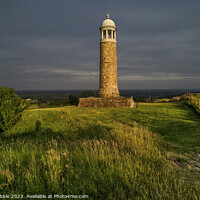 Buy canvas prints of Crich Stand at sunset by Chris Drabble