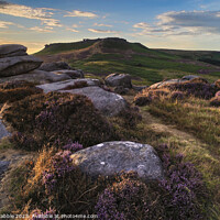 Buy canvas prints of Higger Tor from Carl Wark (2) by Chris Drabble