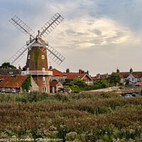 Buy canvas prints of Cley-next-the-Sea , Windmill (14) by Chris Drabble