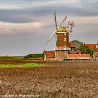 Buy canvas prints of Cley-next-the-Sea , Windmill by Chris Drabble
