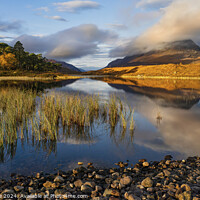 Buy canvas prints of Liathach reflected in Loch Clair by Chris Drabble