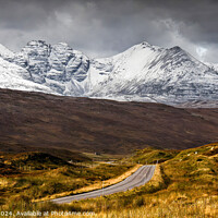 Buy canvas prints of An Teallach from Destitution Road by Chris Drabble