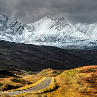 Snow-covered An Teallach, Ullapool