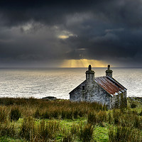 Buy canvas prints of Croft at Melvaig                                   by Chris Drabble