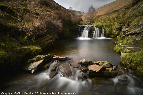 Fairbrook Waterfall  Picture Board by Chris Drabble