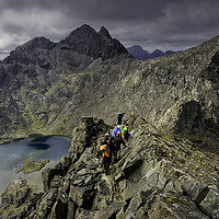 Buy canvas prints of Climbers on route to Sgurr Alasdair, Isle of Skye, by Chris Drabble