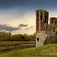 Buy canvas prints of Torksey Castle, Lincolnshire, England by Chris Drabble
