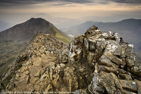 Crib Goch, early morning in May (1) Picture Board by Chris Drabble
