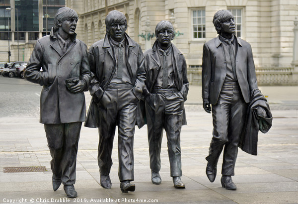 The Beatles statue on Albert Docks, Liverpool  Picture Board by Chris Drabble