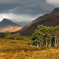 Buy canvas prints of Stac Pollaidh in Autumn light by Chris Drabble