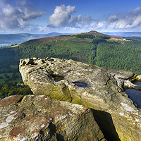 Buy canvas prints of Win Hill from Bamford Edge                    by Chris Drabble