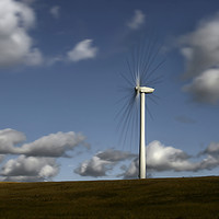 Buy canvas prints of Wind turbine                                 by Chris Drabble