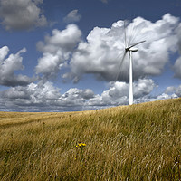 Buy canvas prints of Wind Turbine at full tilt                          by Chris Drabble