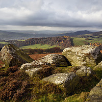 Buy canvas prints of Autumn at Carhead Rocks                            by Chris Drabble