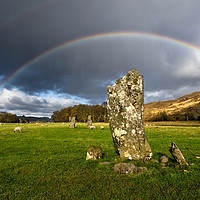 Buy canvas prints of Nether Largie, Standing Stones, Scotland (3) by Chris Drabble