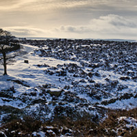 Buy canvas prints of Baslow Edge from Curbar Gap by Chris Drabble