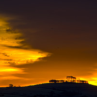 Buy canvas prints of December sunrise at Minninglow (3) by Chris Drabble